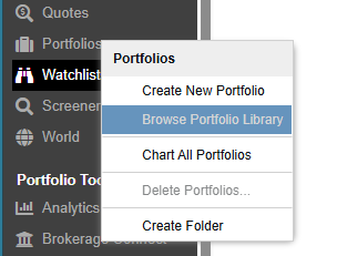 portfolio library