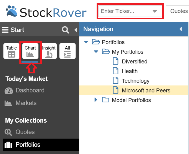 Click to enlarge Start Menu - Chart
